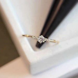Sterling Silver Dainty CZ Stacking Ring